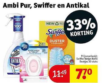 Kruidvat Ambi Pur Swiffer En Antikal aanbieding
