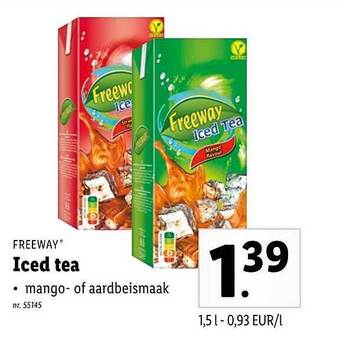 Lidl Freeway Iced Tea aanbieding