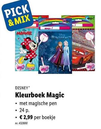 Lidl Disney Kleurboek Magic aanbieding