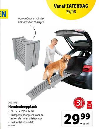Lidl Zoofari Hondenloopplank aanbieding