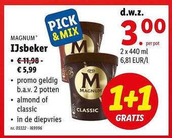 Lidl Magnum Ijsbeker aanbieding