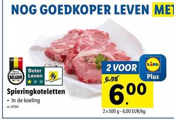 Lidl Spieringkoteletten aanbieding