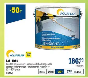 Makro Aquaplan Lek-dicht aanbieding
