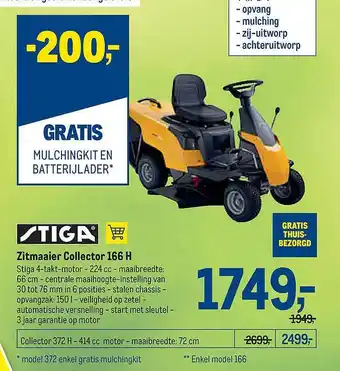 Stiga Zitmaaier Collector 116 H