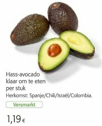 Colruyt Hass-avocado klaar om te eten aanbieding