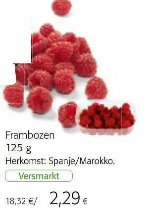 Colruyt Frambozen aanbieding