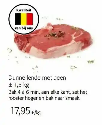 Colruyt Dunne lende met been aanbieding