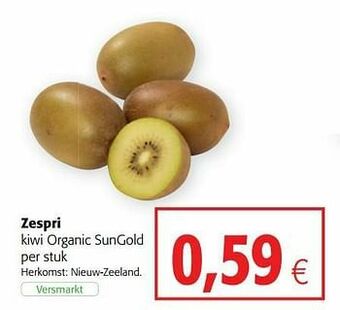 Colruyt Zespri kiwi organic sungold aanbieding