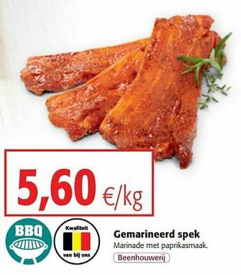 Colruyt Gemarineerd spek aanbieding