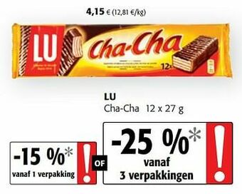 Colruyt Lu cha-cha aanbieding