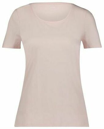 HEMA HEMA Dames Basic T-shirt Lichtroze (lichtroze) aanbieding