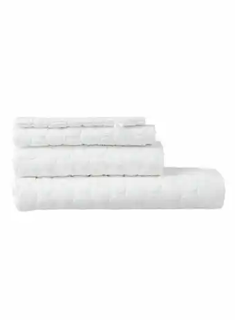 HEMA HEMA Handdoeken - Zware Kwaliteit - Gestipt Wit (wit) aanbieding