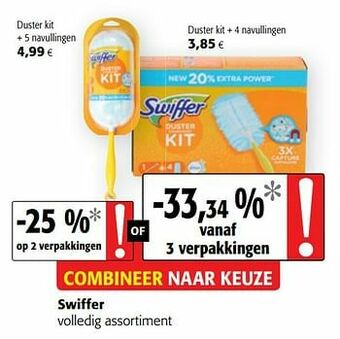 Colruyt Swiffer volledig assortiment aanbieding