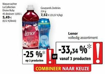 Colruyt Lenor volledig assortiment aanbieding