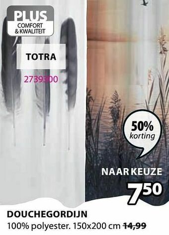 Jysk Douchegordijn totra aanbieding
