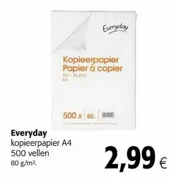 Colruyt Everyday kopieerpapier a4 500 vellen aanbieding