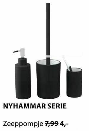 Jysk Nyhammar zeeppompje aanbieding