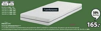 Jysk Plus s35 springmatras aanbieding