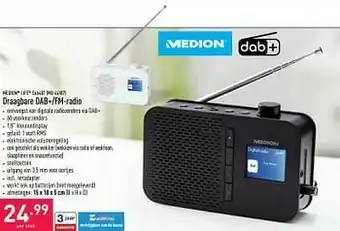 ALDI Medion life e66487 md 44187 draagbare dab+-fm-radio aanbieding