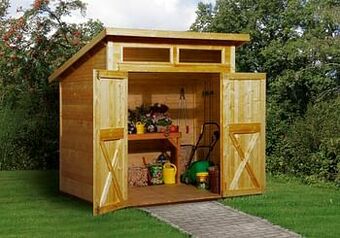 Brico Weka tuinhuis 325 Type A GR3 beits 194x198cm aanbieding