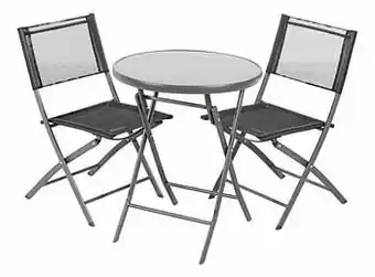 Dreamland Bistroset grijs/zwart aanbieding