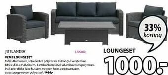 Jysk Vemb loungeset aanbieding