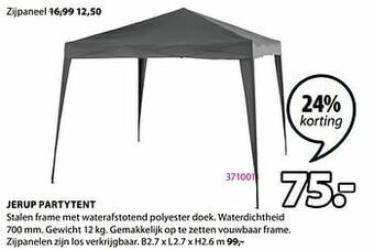 Jysk Jerup partytent aanbieding