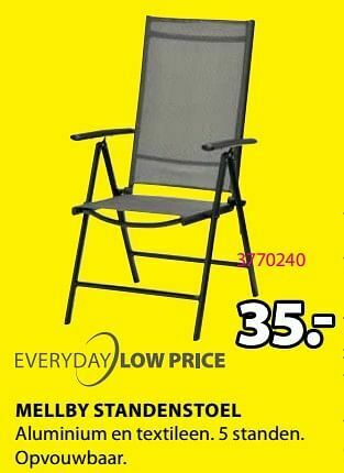 Jysk Mellby standenstoel aanbieding
