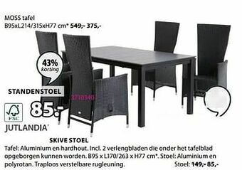 Jysk Skive standenstoel aanbieding