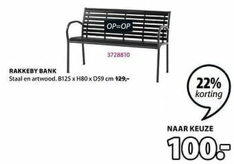 Jysk Rakkeby bank aanbieding
