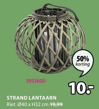 Jysk Strand lantaarn aanbieding