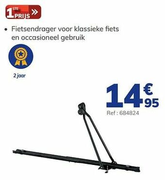Auto5 Fietsendrager voor klassieke fiets en occasioneel gebruik aanbieding