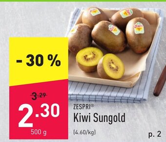 ALDI Zespri kiwi sungold 500g aanbieding