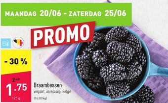 ALDI Braambessen 125g aanbieding