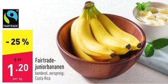 ALDI Fairtrade- juniorbananen aanbieding