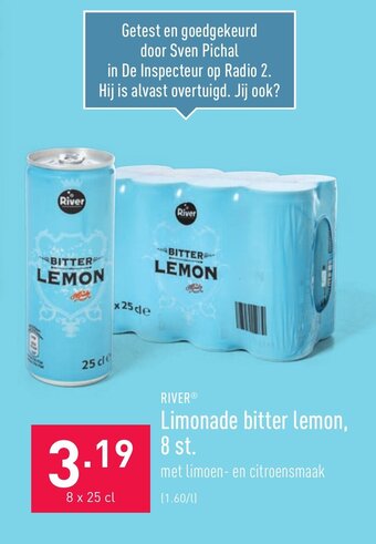 ALDI River limonade bitter lemon, 8 st aanbieding