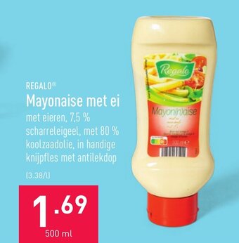 ALDI Regalo mayonaise met ei 500ml aanbieding