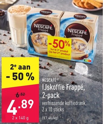 ALDI Nescafe ijskoffie frappe, 2-pack aanbieding
