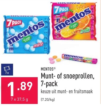Mentos munt- of snoeprollen, 7-pack
