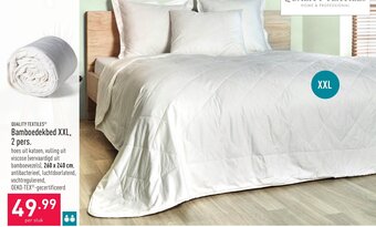ALDI Bamboedekbed XXL, 2 pers aanbieding