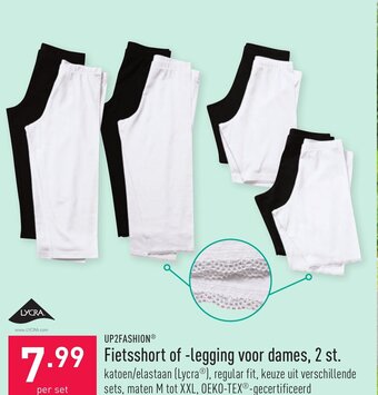 ALDI Up2fashion fietsshort of -legging voor dames, 2 st aanbieding