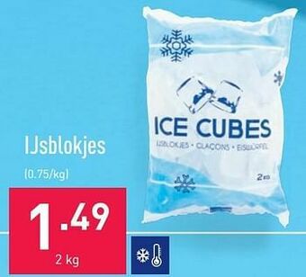 ALDI Ijsblokjes aanbieding