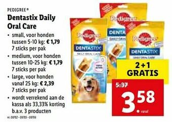 Lidl Dentastix daily oral care aanbieding