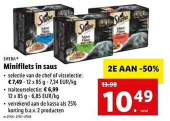 Lidl Minifilets in saus aanbieding
