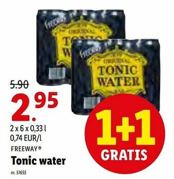 Lidl Tonic water aanbieding