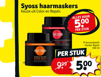 Kruidvat Syoss Haarmaskers aanbieding