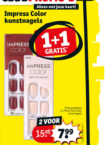 Kruidvat Impress Color Kunstnagels aanbieding