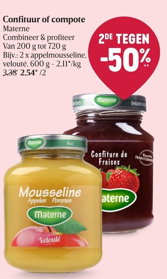 Delhaize Confituur of compote aanbieding