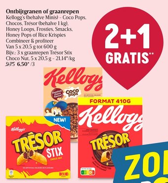 Delhaize Ontbijtgranen of graanrepen aanbieding