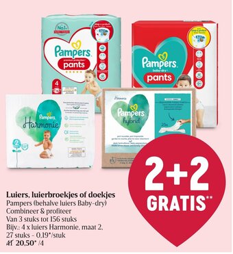 Delhaize Luiers, luierbroekjes of doekjes aanbieding